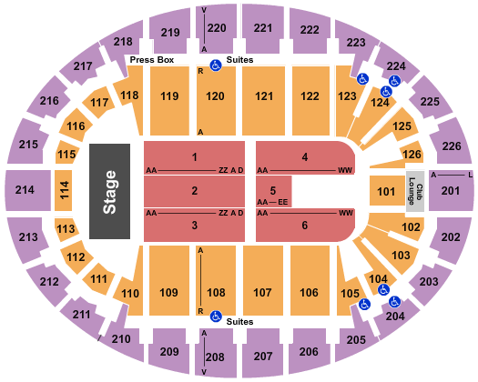 SNHU Arena Janet Jackson Seating Chart