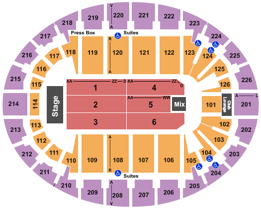 SNHU Arena Jeff Dunham Seating Chart