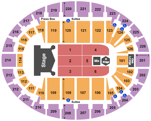 SNHU Arena KISS Seating Chart