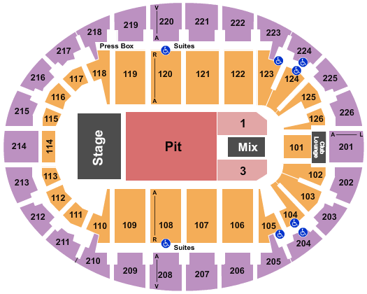 SNHU Arena Korn Seating Chart