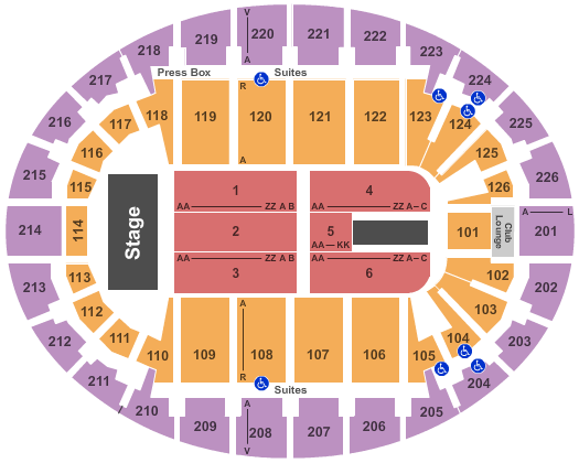 SNHU Arena Endstage 4 Seating Chart