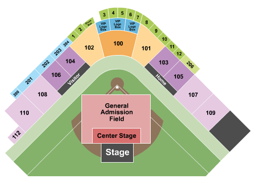 Wv Power Park Seating Chart
