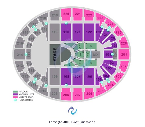 SNHU Arena SYTYCD Seating Chart