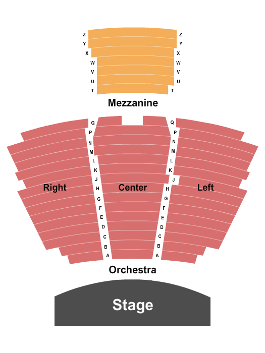 Saber Center For The Performing Arts Endstage Seating Chart
