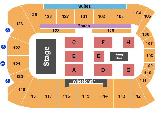 Sadlon Arena Endstage-2 Seating Chart