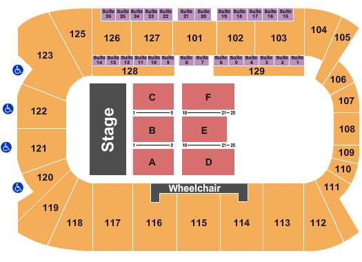 Sadlon Arena Half House RSV Seating Chart