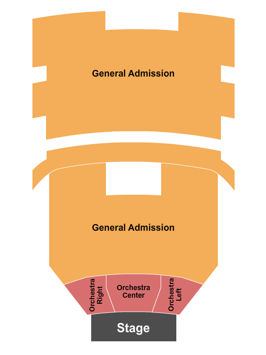 Saenger Theatre Mobile Endstage GA w/ Res Front Seating Chart