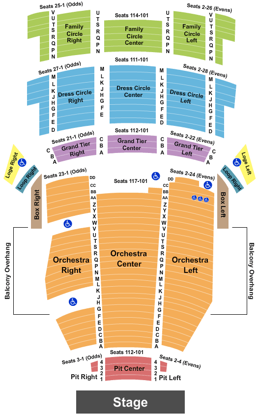 Saenger Theatre - FL Seating Chart