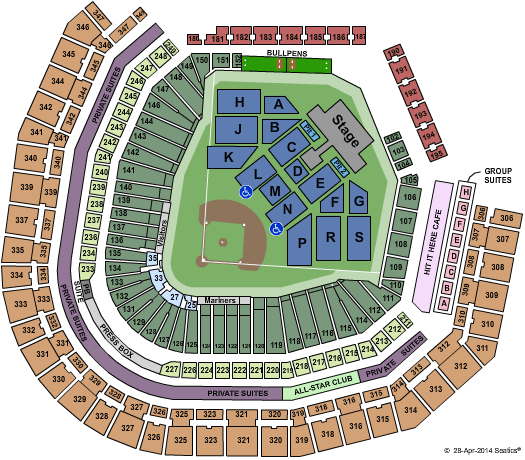 T-Mobile Park Jay Z & Beyonce Seating Chart