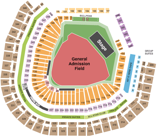 T-Mobile Park Foo Fighters Seating Chart