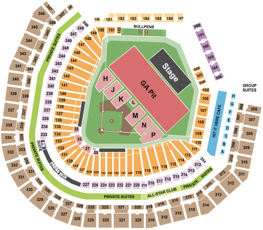 T-Mobile Park Pearl Jam Seating Chart
