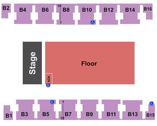 Salem Civic Center Endstage GA Floor Seating Chart