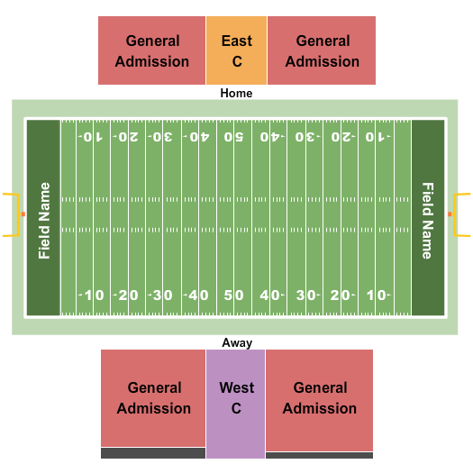 Salem Civic Center Football-2 Seating Chart