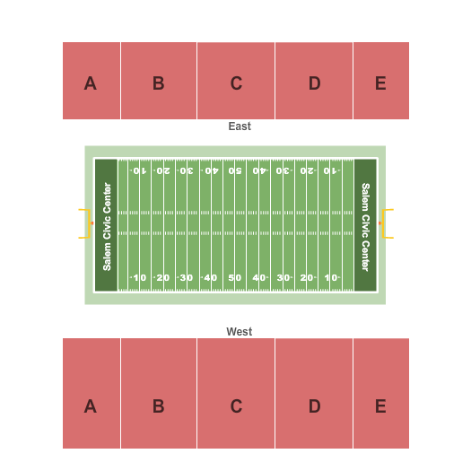 Salem Civic Center Football Seating Chart