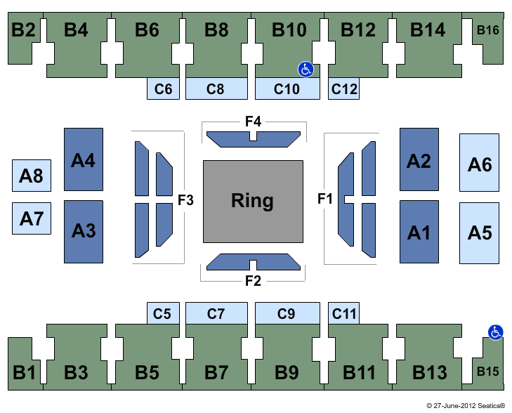 Salem Civic Center TNA Wrestling Seating Chart
