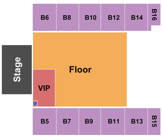 Salem Civic Center VIP/Floor Seating Chart