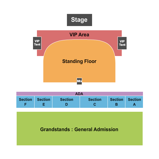 Salinas Sports Complex Banda MS Seating Chart