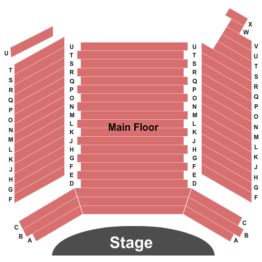 Salle Alphonse-Desjardins - St-Georges-de-Beauce End Stage Seating Chart