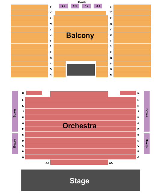 Salle Andre-Mathieu End Stage Seating Chart