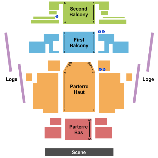 Salle Pleyel End Stage Seating Chart