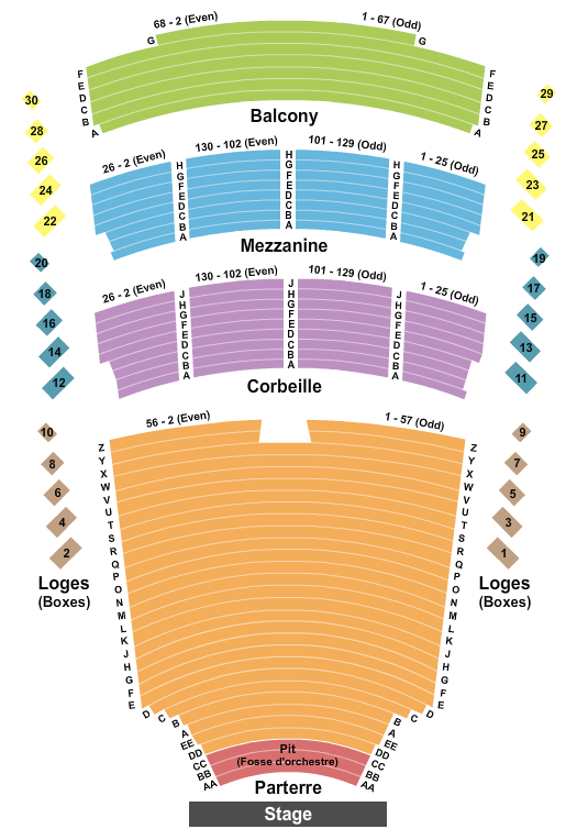 Maison Symphonique Montreal Seating Chart