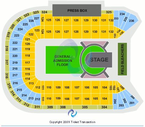 Sam Boyd Stadium U2 Seating Chart