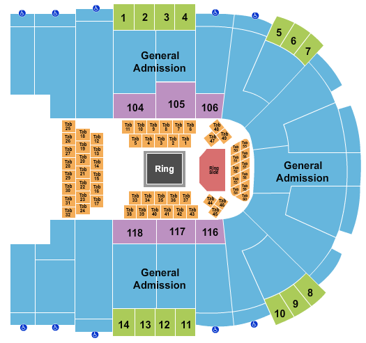 Sames Auto Arena Boxing Tables Seating Chart