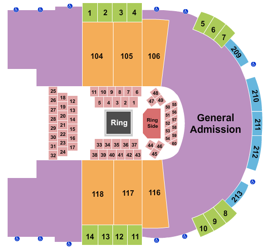 Sames Auto Arena Fightfest Seating Chart