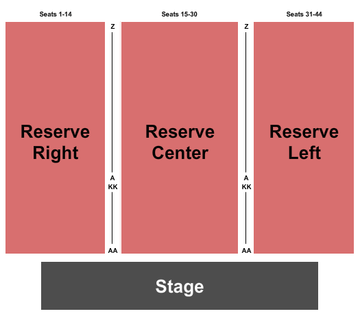 Sam's Town Casino - Shreveport End Stage Seating Chart