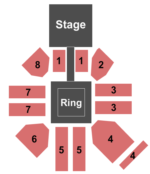 Sam's Town Live! Future Stars Of Wresting Seating Chart