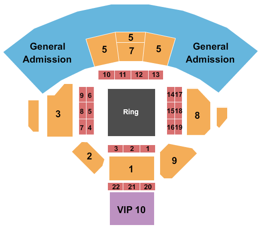 Sam's Town Live! MMA 2 Seating Chart