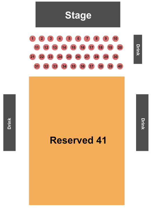 San Antonio Event Center Endstage Tables Seating Chart