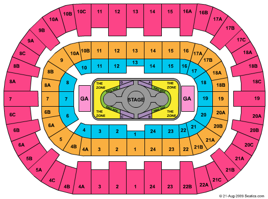 Pechanga Arena - San Diego Britney Spears Seating Chart