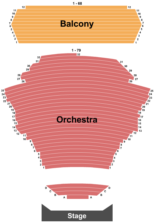 San Jose Center For The Performing Arts Endstage 2 Seating Chart