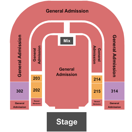 San Jose Civic GA Floor - GA Balc 3 Seating Chart