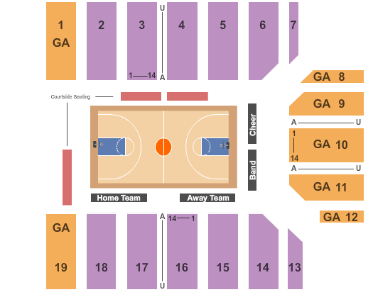 Provident Credit Union Event Center Basketball Seating Chart