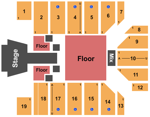 Provident Credit Union Event Center Seating Charts for all ...