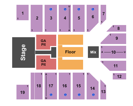 Provident Credit Union Event Center Old Dominion Seating Chart