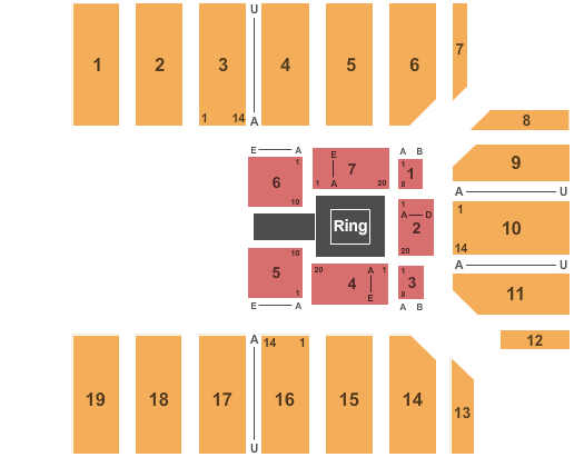 Provident Credit Union Event Center WWE Seating Chart