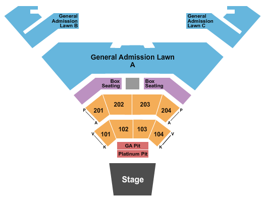 Sand Mountain Park & Amphitheater Seating Map
