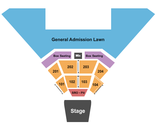 Sand Mountain Park & Amphitheater Endstage - SRO Pit Seating Chart