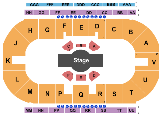 Sandman Centre Cirque Corteo Seating Chart