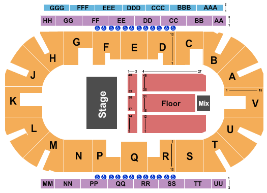 Sandman Centre Foreigner Seating Chart