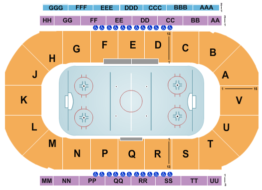 Sandman Centre Hockey Seating Chart