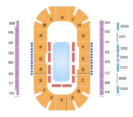 Sandman Centre Ice Age on Ice Seating Chart