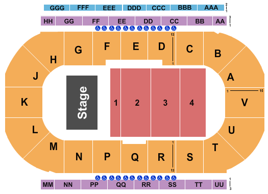 Sandman Centre Paula Abdul Seating Chart