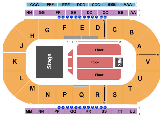 Sandman Centre The Price Is Right Seating Chart