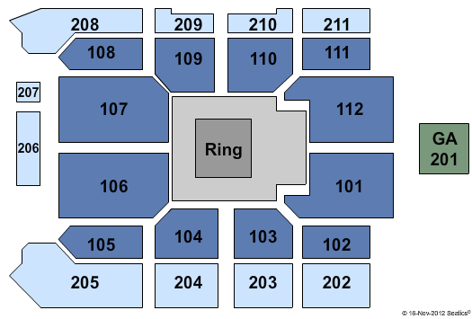 Wind Creek Event Center Boxing Seating Chart