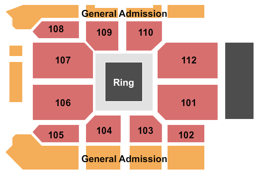 Wind Creek Event Center Boxing 2 Seating Chart