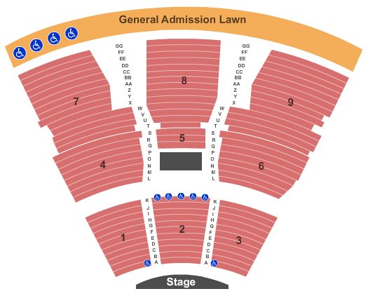 Sandy Amphitheater seating chart event tickets center